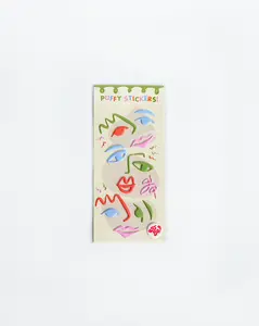 Art Party Puffy Stickers