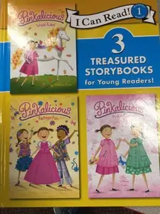 USED-I Can Read Pinkalicious Large Hardback Book with 3 Stories Included by Victoria Kann (Hardcover)
