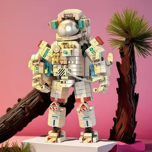 1042pcs New Astronaut Building Block Set, Building Sets, Creative Magic Series Theme, Birthday Party Weekend DIY Fun Assembly Gift