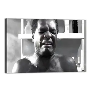 Fun bathroom decor prints, movie poster prints, funny movie-themed wall art, humorous wall decorations, vintage black and white posters, gifts for friends. high-quality canvas opossum artwork crystal  wood family painting scribbler  truck  girl