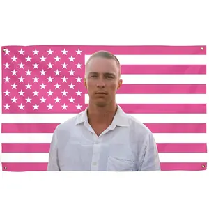 Drew 3x5Ft American Flags Starkey Girl WallTapestry for College Dorm Room Outdoor PartiesGift Tailgates Yard Decor Banner with 4 BrassGrommets Decorative Hanging