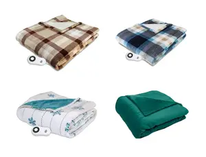 Serta Silky Plush Electric Heated Warming Throw Blanket