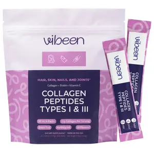 Vibeen - Collagen Pouch with Stick Packs, Collagen Plus Blend, Made in USA (20 Sticks)