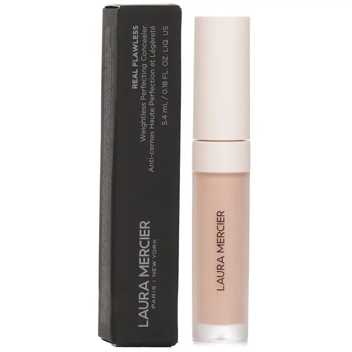 Laura Mercier Real Flawless Weightless Perfecting Concealer - #1N1, Hydrating Cosmetic Concealer with Moisturize & Defense Benefits, Face Serum-Infused Makeup, Coverage