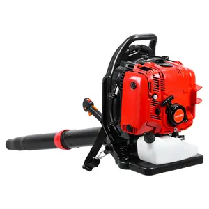 Leaf Blower, 75.6CC 4-Stroke Backpack Gas Leaf Blower, Snow Blower, Up to 900 CFM and 210 MPH, Variable Speed, Cruise Control (Red)
