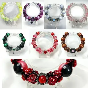 Heavy-Craftsmanship fashion new DIY bracelets soft flowers, heavy-Craftsmanship resin bracelets