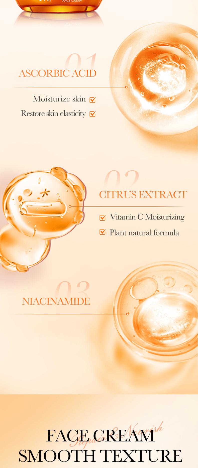 【BUY 1 GET 2 FREE】Face Cream with 5X Vitamin C, Hydrating& Repairing Face Cream - Facial Moisturizer for FineLines, Wrinkles,Uneven Skin Tone