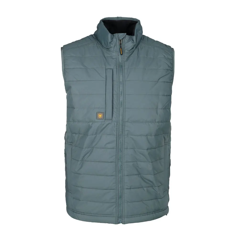 Ariat Mens Rebar Cordura Ripstop Lightweight Insulated Vest Athletic Outerwear Casual Lightweight - Blue