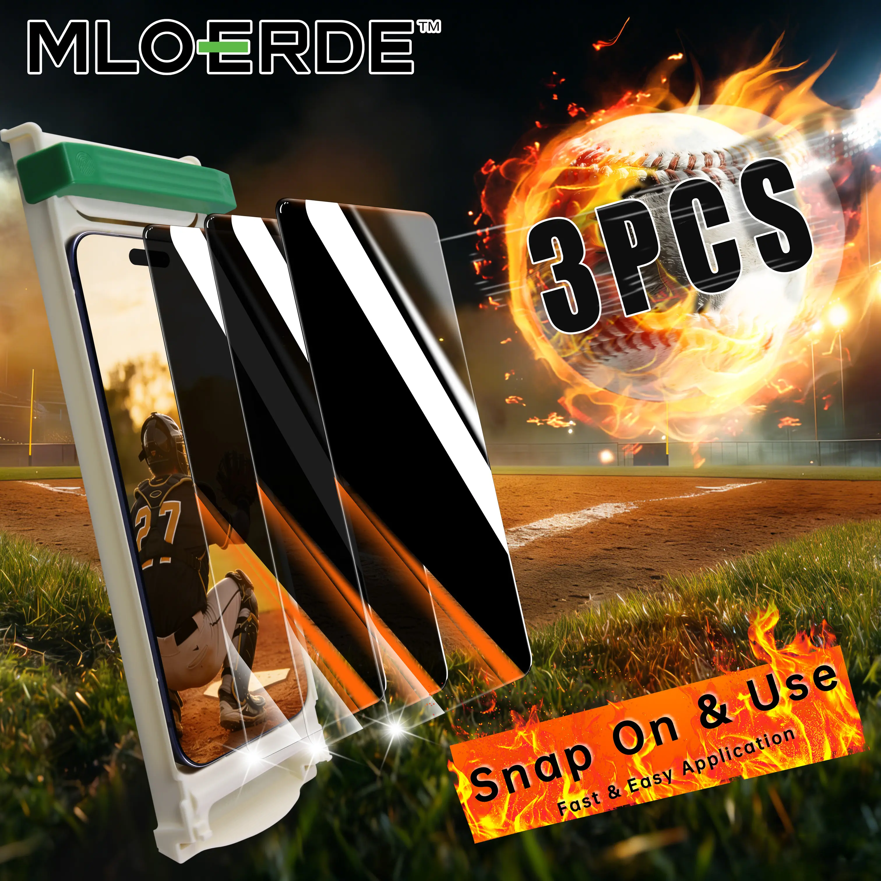 New MLOERDE 3PCS for iPhone Premium Upgraded Privacy Screen Protector, Dustproof, Bubble-Free Design, Ultra-Clear