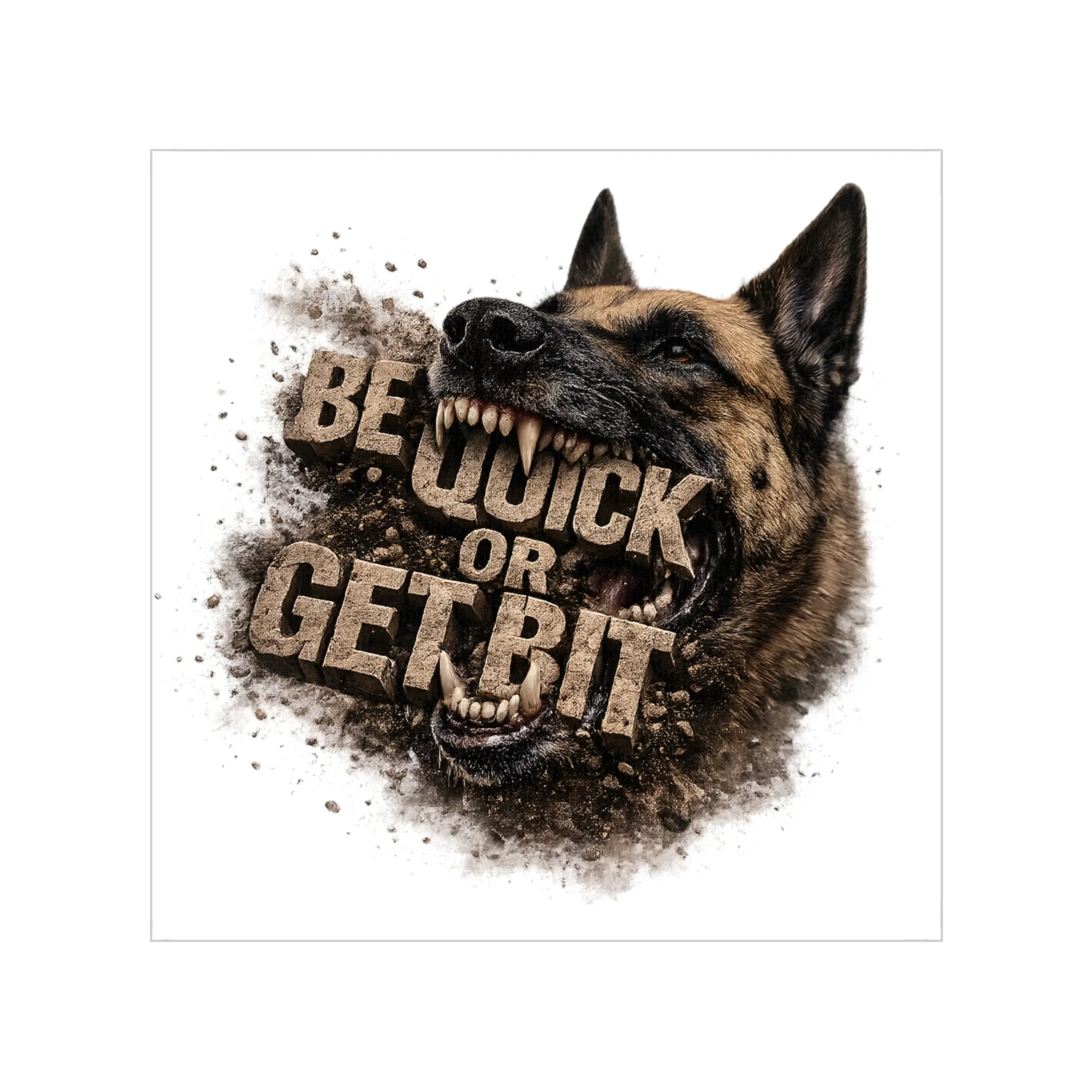 Be Quick or Get Bit Sticker