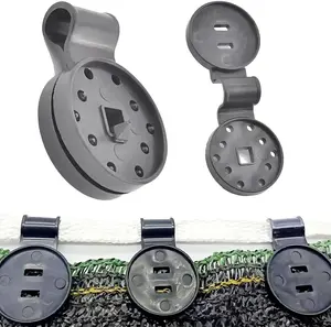 50Pcs Shade Cloth Lock Grip, Round Shade Plastic Clips for Outdoor Garden Netting, Anti Bird Net, Sun Shade Net, Patio Accessories