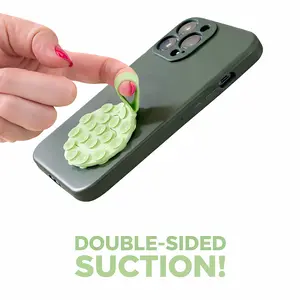 Suction Phone & Kindle Grip Holder | Reusable Double-Sided Suction Cup Finger Loop for iPhone, Kindle, Tablets | Rekindle Grips