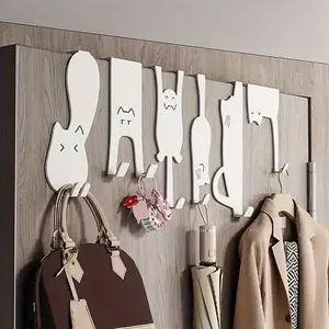 Iron material door hooks, spray painting process, suitable for bedroom and bathroom doors, Home Decor Hooks, Sturdy Construction, Durable Hooks, Hanging Hooks, Wallmounted Hooks, Wall Mount Organizer, Small Space Solutions, Storage Hooks