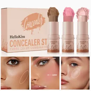 Multifunctional beauty stick, available in three colors, waterproof and shiny - creamy formula, suitable for all skin tones, perfect for creating a flawless makeup look for dates, parties, and holiday gifts, especially suitable for weddings, Valentine's D