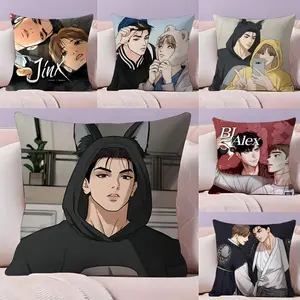 J-Jinx joo J-Jaekyung Kim Dan Cushion Cover Plush Reversible Pillow Cover: Perfect for Car Rides, Sofa Lounging, Bedroom Relaxation & More A Thoughtful Gift for Loved Ones!