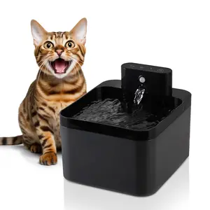 Battery Powered Cat Water Fountain with Motion Sensor, 2.2L/74oz Pet Fountain, Wireless Ultra-quiet Cat Water Fountain, Automatic Cycle Filtration, Automatic Water Feeder
