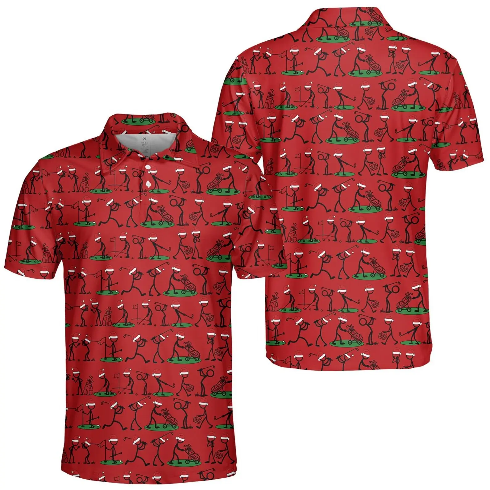 Skeleton Polo Shirt Men Tropical Floral Skull Golf Shirt Short Sleeve Halloween Casual Polo Sublimation