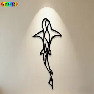 1pc Shark Metal Wall Art, Sleek Shark Statue Mural, Ideal Gift for New Year, Easter, Ocean Decor Enthusiasts, Rust-Resistant Metal Wall Decor Wall Sculptures, Perfect for Bedroom Wall & Garden Fence Wall, Captivating Underwater-Themed Decor
