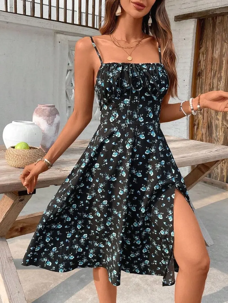 floral slip dress - TikTok Shop