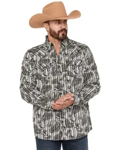 Moonshine Spirit Men's Spirit&Reg; Men'S Tap Room Paisley Print Long Sleeve - Msfa26w5-Crm