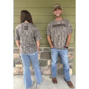 Springhill Outfitters Washed Camo Logo Tee - Mossy Oak Bottomland
