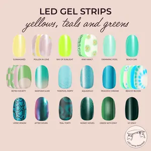 Kleo Kolor LED Gel Strip Collection - Yellows, Teals & Greens