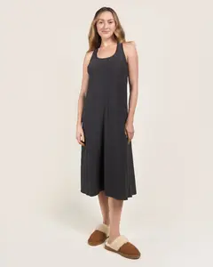 Cloud Essential Wide Strap A-Line Long Dress
