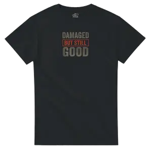 Damaged Goods Heavyweight Unisex Crewneck T-shirt by Deveondi