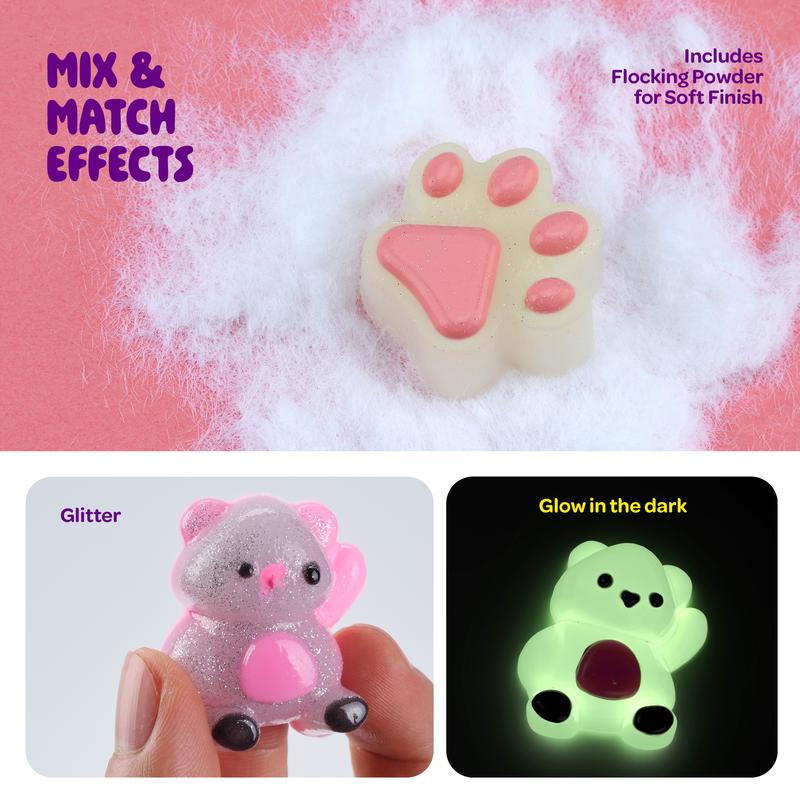 Taba Squishy Making Craft Kit Sticky Cookie Squishy Fidget Toys DIY Taba Squishy 6 Unique shapes Squishy panda, Squishy cookie, Squishy Bunny,  Glow In the dark