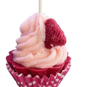 strawberry Scented Candle Decor