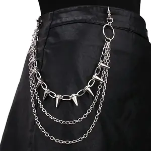 2026 NEW Unisex Hip Hop Punk Rock Metal Waist Chain Trousers Chain Wallet Jeans Key Chain Jewelry Gift for Men Women
