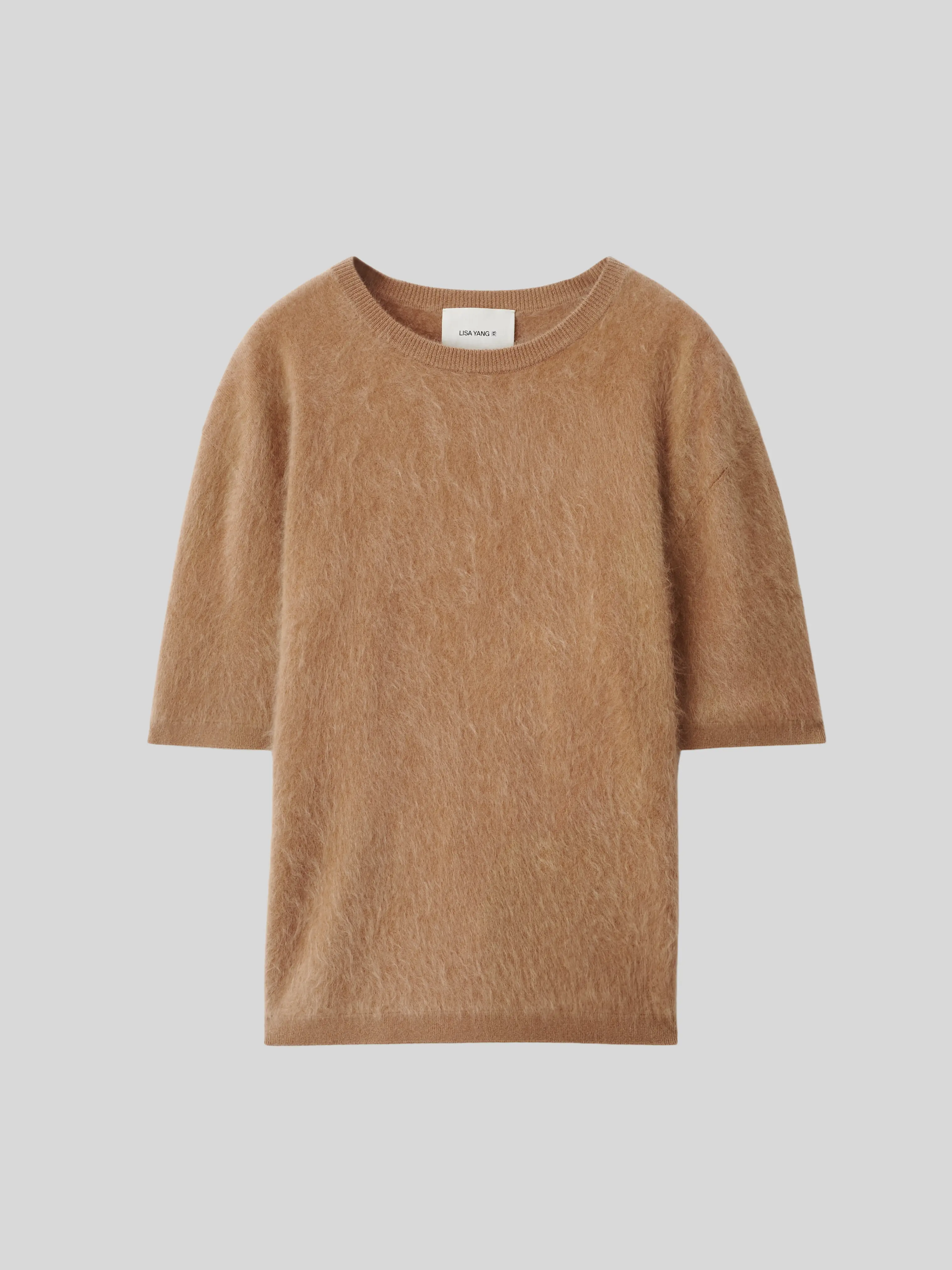 Maren Brushed Cashmere Sweater in Toffee