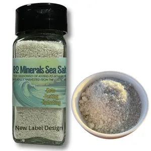 82 Minerals French Grey Sea Salt | Premium Hand-Harvested Sel Gris | 4 oz Fine Mineral & Electrolyte Finishing Salt