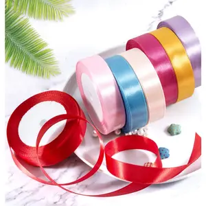 25 Yard Roll Satin Ribbon for DIY Cake Decoration, Gift Wrapping and Wedding Bow, Premium Quality Crafting Ribbon