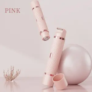 2-In-1 Women's Electric Shaver for Bikini, Eyebrow, Face, Leg & Armpit Hair Removal, Portable Rechargeable Trimmer, Gentle & Effective, USB Rechargeable Shaver