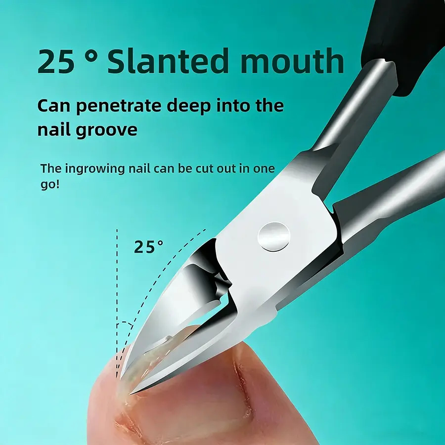 Ingrown Toenail Treatment Clippers Podiatry Correction Nippers Cuticle Trimmer Paronychia Care Manicure Pedicure Tool for Hands and Feet