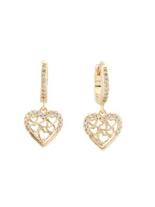 Gold-Plated Earrings with Heart or Butterfly Design - Elegant and Stylish Jewelry for Women
