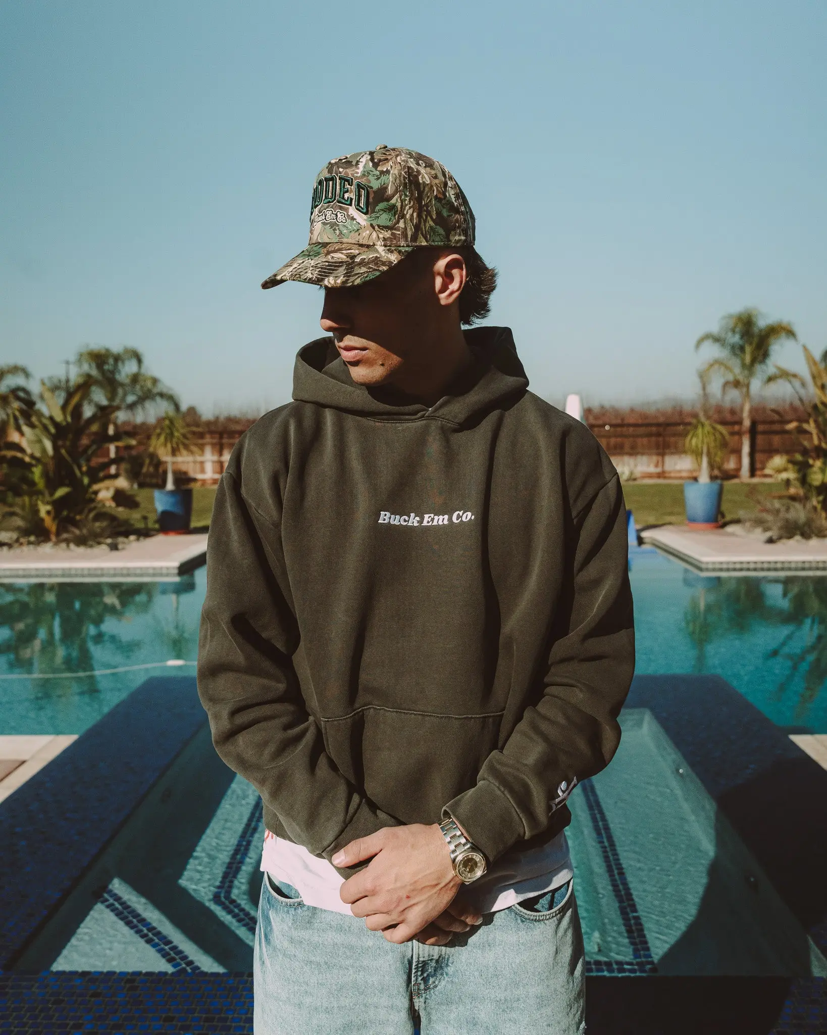 BUCK EM CO HOODIE (Embroidered Logo)