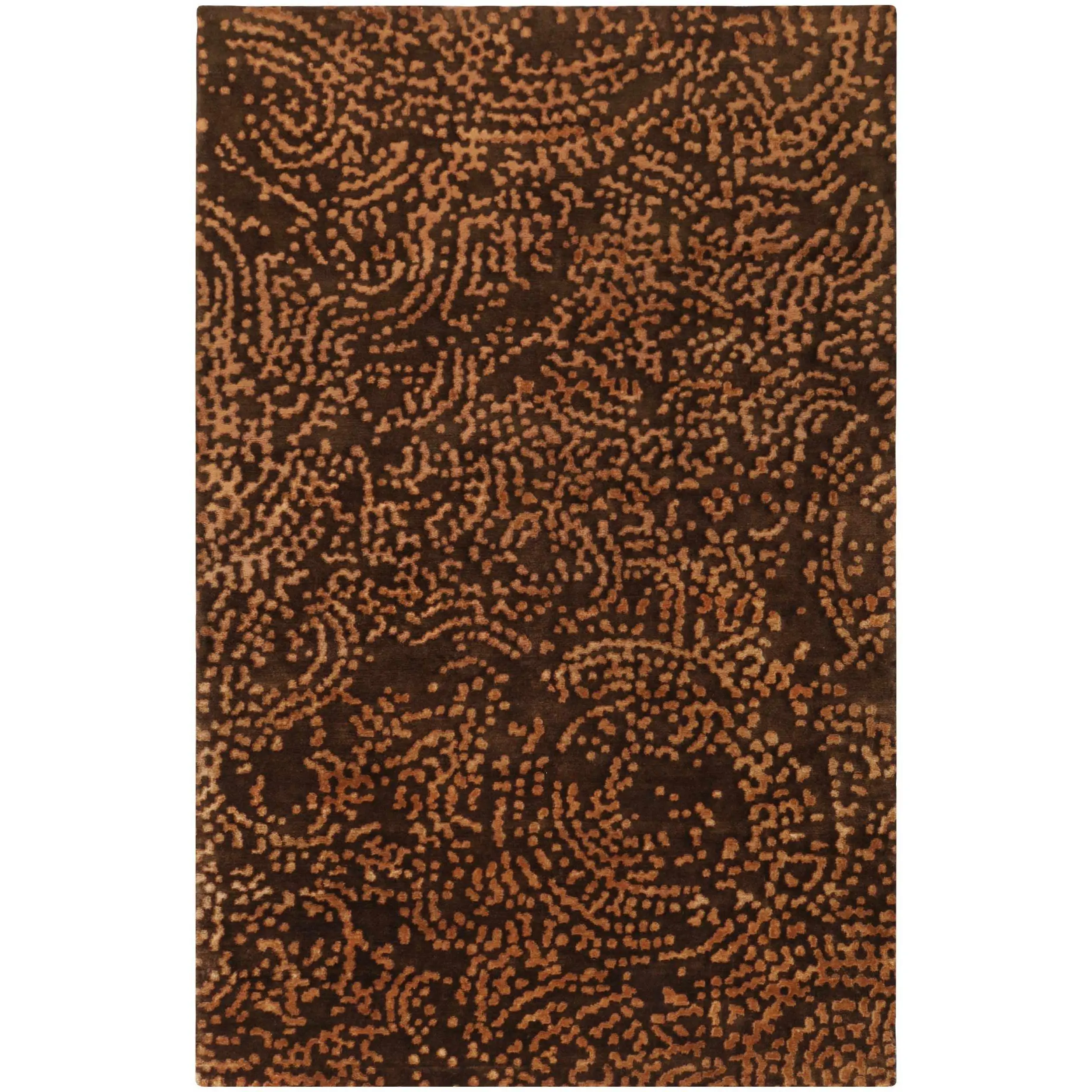 Pensacola 5x8 Brown Premium Wool-Viscose Rug - Clearance, Home Decor, Indoor Area Use, Home Decor Rugs, Indoor Area Rugs