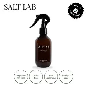 Salt Lab Magnesium Oil Spray 200ml | Topical Magnesium for Relaxation & Daily Wellness | Fast-Absorbing, Fragrance-Free, Non-Sticky Formula