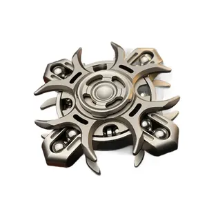 2026 New Black Tech Chain Mail Fidget Spinner EDC Toy Stress Anxiety Relief for Kids Adults Trendy Hand Spinner Fingertip Spinner