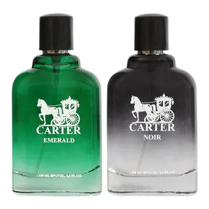 EBC Bundle of Carter Emerald and Noir Eau De Parfum Natural Spray for Men 100Ml/3.4fl.oz.