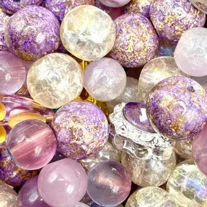 A Date in Provence, High Quality Crystal Ceramic and Glass Beads and Charms Kit for DIY Beading Jewelry, Bracelets and Accessories and other DIY Projects such as Sun-catchers and Car Hangers