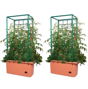 Hydrofarm GCTR 10 Gal Tomato Trellis Self Watering Grow System (2 Pack)