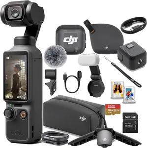 DJI Osmo Pocket 4 Creator Combo - Compact Vlogging Action Camera for Content Creators