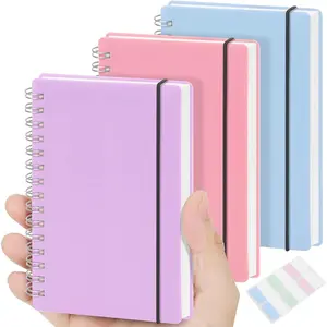 3 Pack Small Spiral Notebook College Ruled, 3.5x5.5 Mini Pocket Spiral Journal Notebooks With 7mm Lined Pages, 80 Sheets/160 Pages 100gsm Thick Paper to Stay Organized for Work School Office