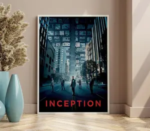 Inception - 2010 Movie poster. Christopher Nolan, Leonardo DiCaprio, Joseph Gordon-Levitt