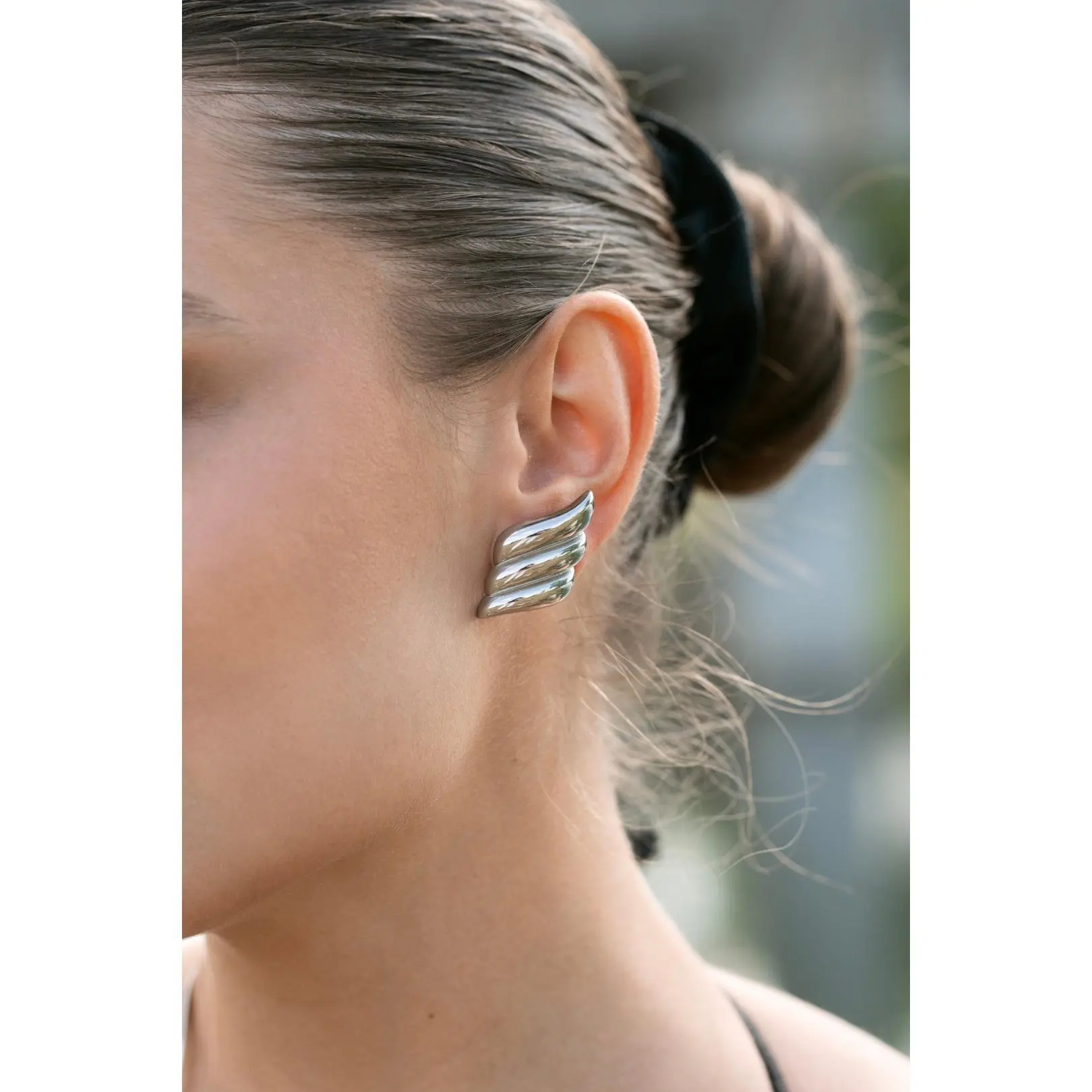 E11 - Francesca Silver Wing Earrings