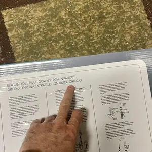 PHANCIR Modern Kitchen Faucet with Pull Down Sprayer Brushed Nickel Single Handle Compact Design Suitable for 1 or 3 Holes Fixtures