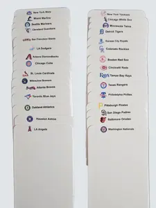 30 Tall Card Dividers - Includes Baseball Team Stickers Hand Crafted for sorting sleeved cards, Toploaded Cards & Boxes